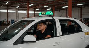 Inspeção para táxi